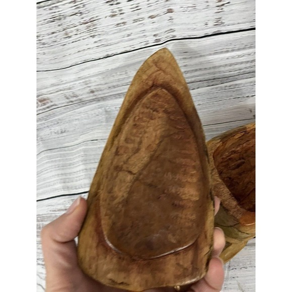 Hand Carved Crafted Wooden Sea Turtle Mom Carrying Baby 2pc Box with Lid Art - Picture 6 of 13